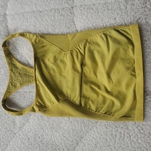 *pls read* Free People Good Karma Long Tank Green/ Yellow